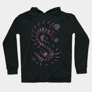 Black and Pink Centipede Hoodie